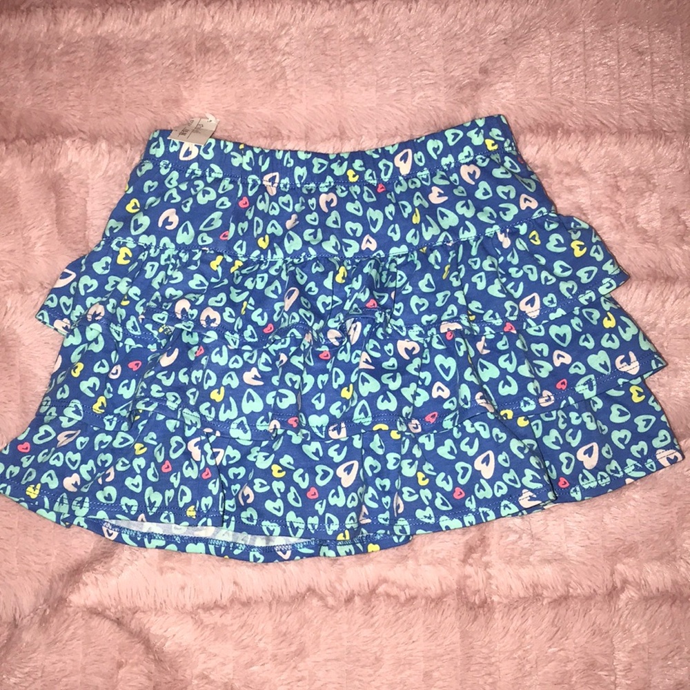 Kids Blue Heart Skirt.
